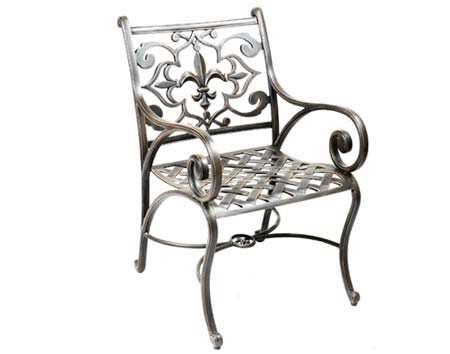 Aluminum Fleur Patio Chair