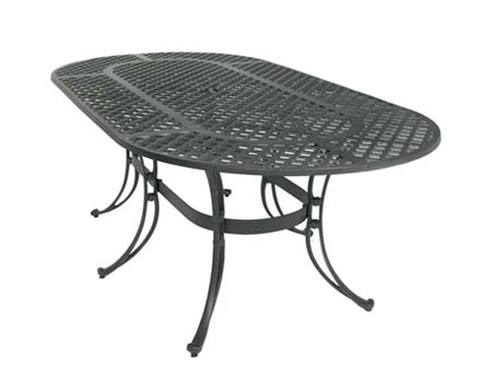 Aluminum Crossweave Oval Patio Collection