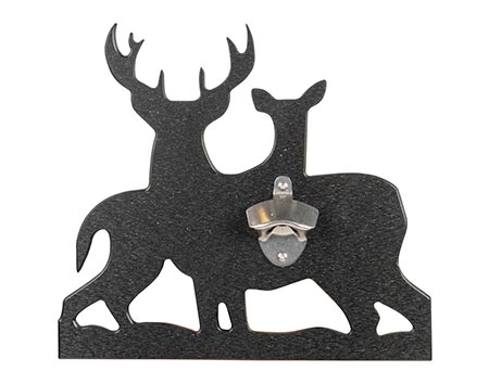 Wall Mount Bottle Opener - Whitetail Deer