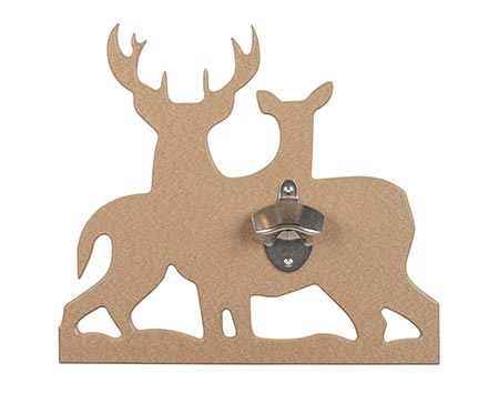 Wall Mount Bottle Opener - Whitetail Deer