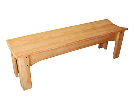 Select Pine Contoured Garden Bench