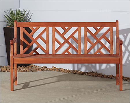 5 Atlantis Diagonal Slat Bench