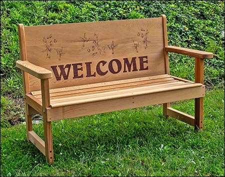 Red Cedar English Garden Bench