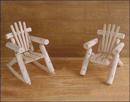 White Cedar Unstained Childs Rocker