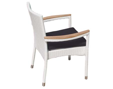 Wicker Stacking Chair w/ Cushion