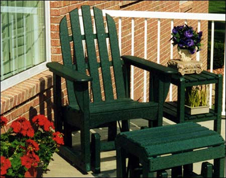 POLYWOOD Adirondack Glider Chair