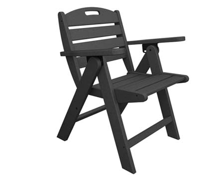 POLYWOOD Nautical Low Back Folding Chair