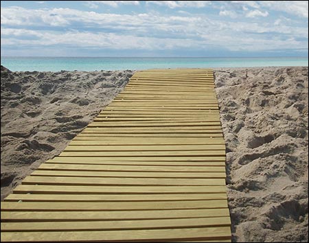 5 Wide Composite Roll-Up Walkway