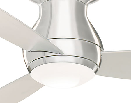 Brushed Steel Sky Outdoor Ceiling Fan w/ Light