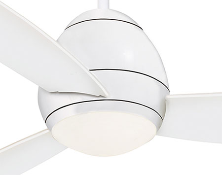 Appliance White Avruc Outdoor Ceiling Fan w/ Light