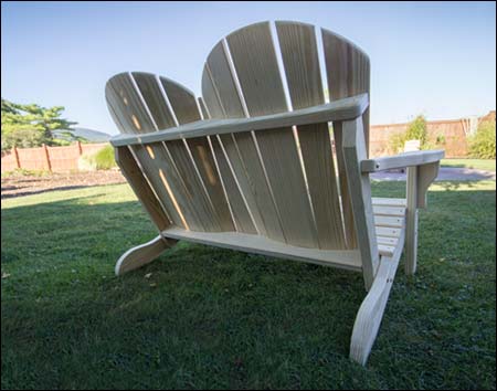 Treated Pine Low Curveback Garden Bench