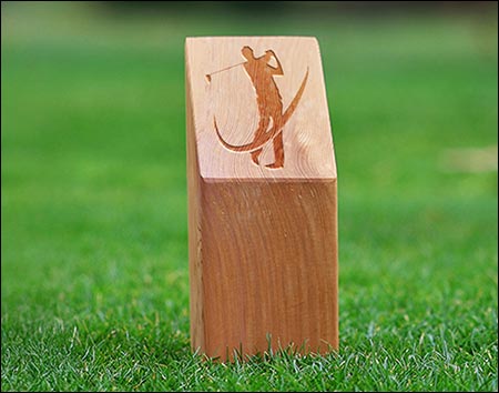 Red Cedar Launch Golf Tee Marker (Set of 2)