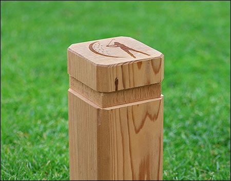 Red Cedar Clover Golf Tee Marker (Set of 2)