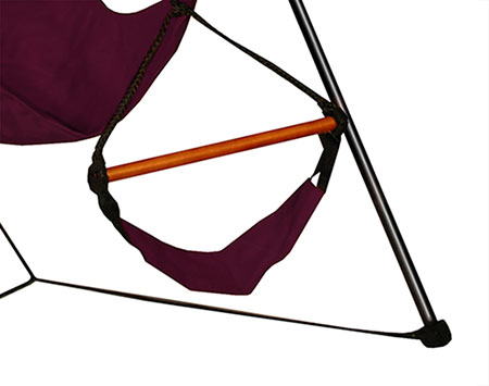 Hamilton Hammock Chair w/Wood Dowels and Tripod