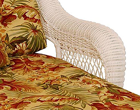 Wicker Domain Chaise Lounge w/ Cushions