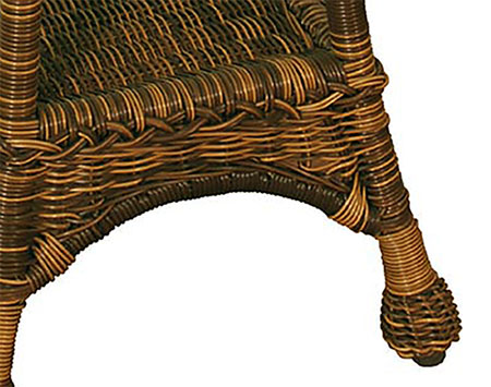 Cappuccino Brown Wicker Sands Square Planter