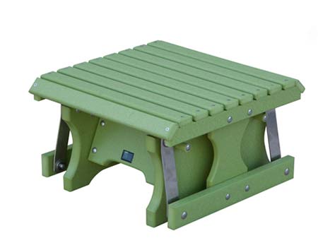 Poly Lumber Gliding Footstool