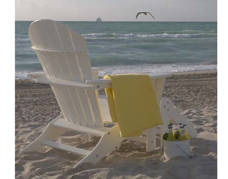 POLYWOOD Shell Back Adirondack Chair