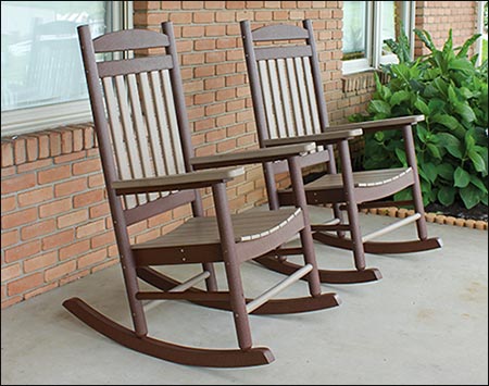 Traditional Poly Lumber Porch Rocker