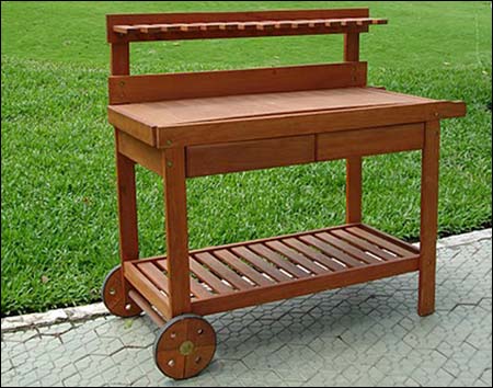 Eucalyptus Potting Bench