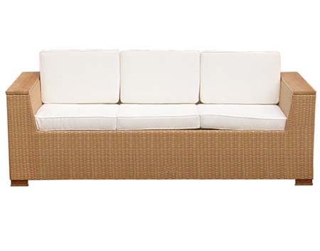 Wicker Keyes Sofa w/ Cushions