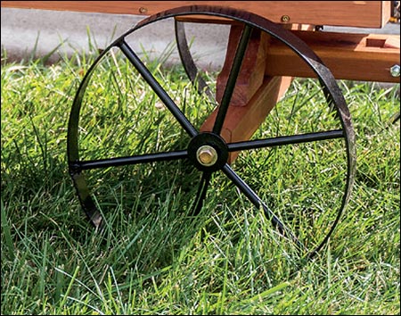 Eastern Red Cedar Peddlers Cart Planter