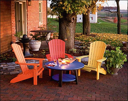 38" Poly Lumber Round Conversation Table