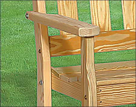 Treated Pine English Garden Bench