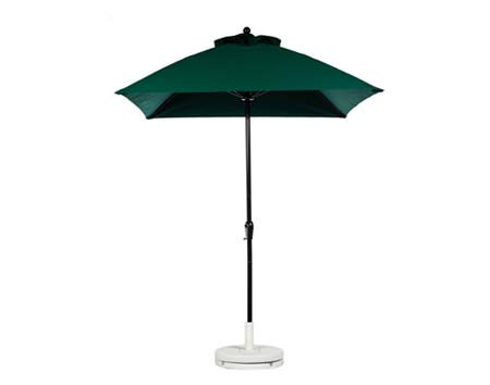 6.5 Square Market Umbrella w/Aluminum Pole, Crank & No Tilt 