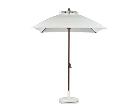 6.5 Square Market Umbrella w/Aluminum Pole, Crank & No Tilt 