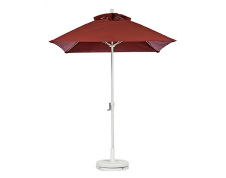 6.5 Square Market Umbrella w/Aluminum Pole, Crank & No Tilt 