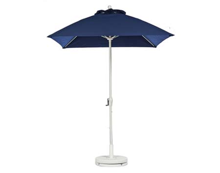 6.5 Square Market Umbrella w/Aluminum Pole, Crank & No Tilt 