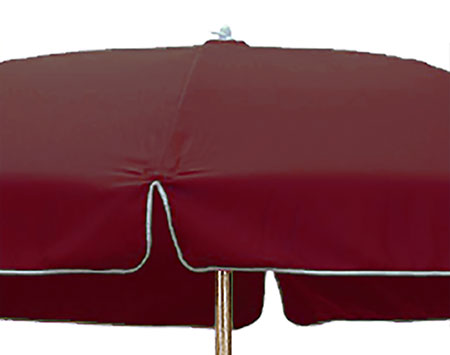 7.5 Octagon Commercial Beach Outdura Umbrella w/Wood Pole, Pushbutton Lift, and No Tilt