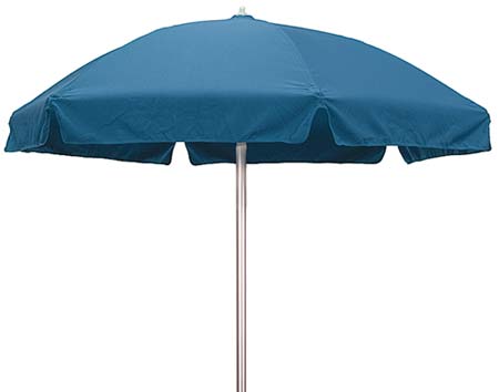 6 Octagon Traditional Sunbrella Umbrella w/Aluminum Pole and Manual Lift