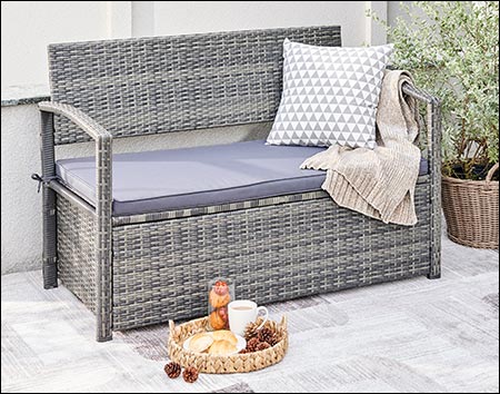 Georgia Resin Wicker Patio Lounge Sofa Set with Cushions