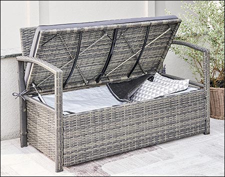 Georgia Resin Wicker Patio Lounge Sofa Set with Cushions