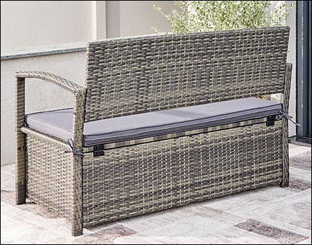 Georgia Resin Wicker Patio Lounge Sofa Set with Cushions