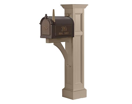 Warwick Vinyl Mailbox Post