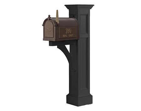 Warwick Vinyl Mailbox Post