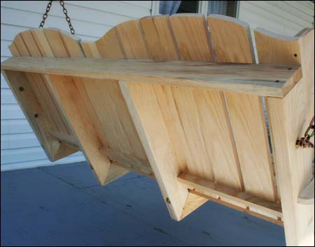 Select Pine Shamrock Porch Swing