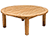 42" Teak Round Sofa Table
