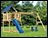 Peak Treated Pine Swing & Slide Playset