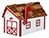 Rustic Mailbox - White and Cardinal Red