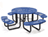 46" Round Expanded Metal Picnic Table