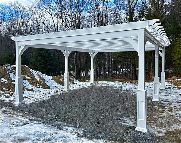 Vinyl Free Standing 4-Beam Pergolas