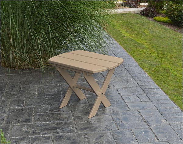 Poly Lumber Folding End Table