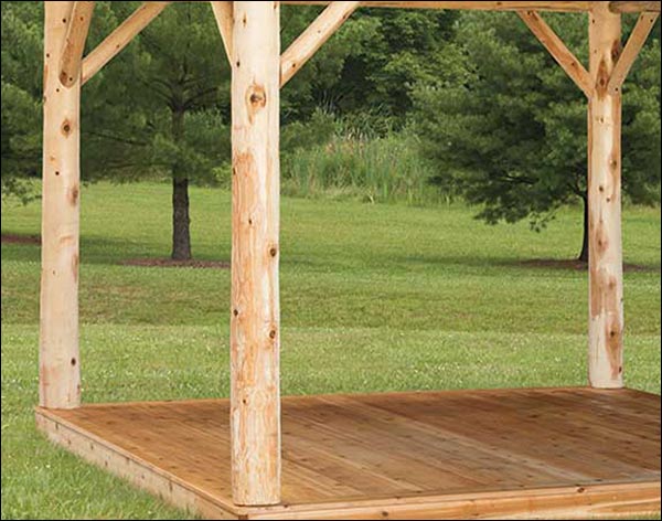 Cedar Log Gazebo 