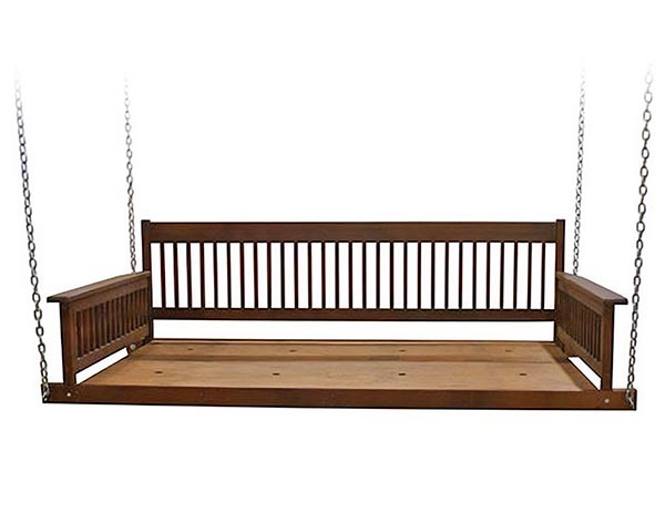 Red Grandis Porch Swing Day Bed