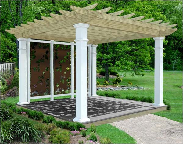 Treated Pine Free Standing Solace Pergola