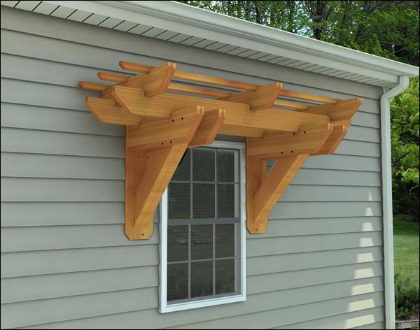 Rustic Red Cedar Eyebrow Pergolas